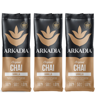 ARKADIA VANILLA CHAI 1KG X 3 BAGS